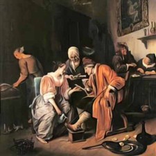Jan Steen photo A4 sick old man 1660