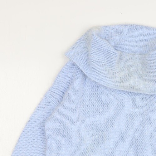 Papaya Womens Blue Roll Neck Acrylic Blend Jumper Size M - Picture 5 of 12