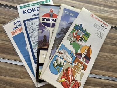 LOT of Vintage Map Bundle Road Maps Older Historic Older | eBay