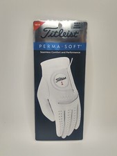 NEW Titleist Perma-Soft Men's Golf Glove Right Hand Medium White Pearl