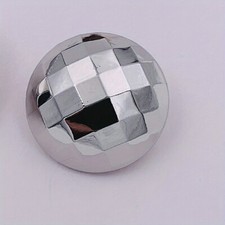 6X Metal Ball Buttons Faceted Round Shape 0.71 inch Diameter for Sewing Material