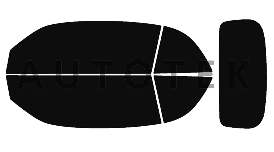 Película precortada para ventanas laterales para Volkswagen Beetle convertible 2013-2019 tinte Foto 2 de 4