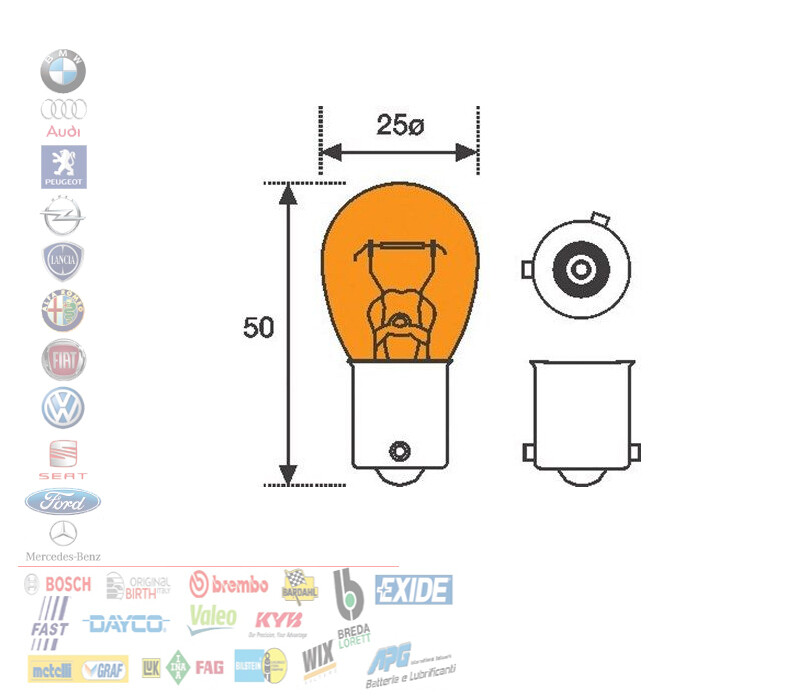 7507 OSRAM ORIGINAL LINE PY21W Lâmpada, Pisca 12V 21W, PY21W AUTODOC Preço E Opinião - Foto 3