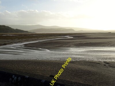 Foto 6x4 Sandbänke vom Cob Porthmadog aus gesehen Der Kanal entwässert den c2015
