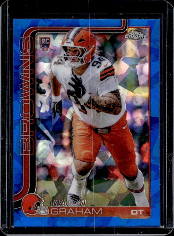 2025 Topps Chrome Sapphire Mason Graham RC Rookie #302 Browns