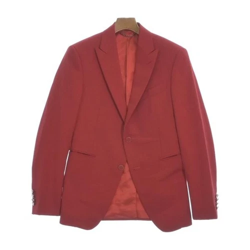 LOUIS VUITTON（LV） Giacca sartoriale rossa LOUIS VUITTON 46M con gancio autentica tela usata