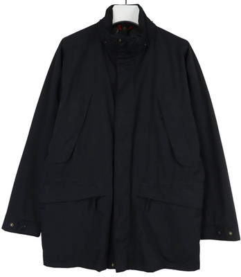 GANT 2 In 1 Sport Parka Jacket Men's LARGE Navy Blue Adjustable Full Zip Pocket