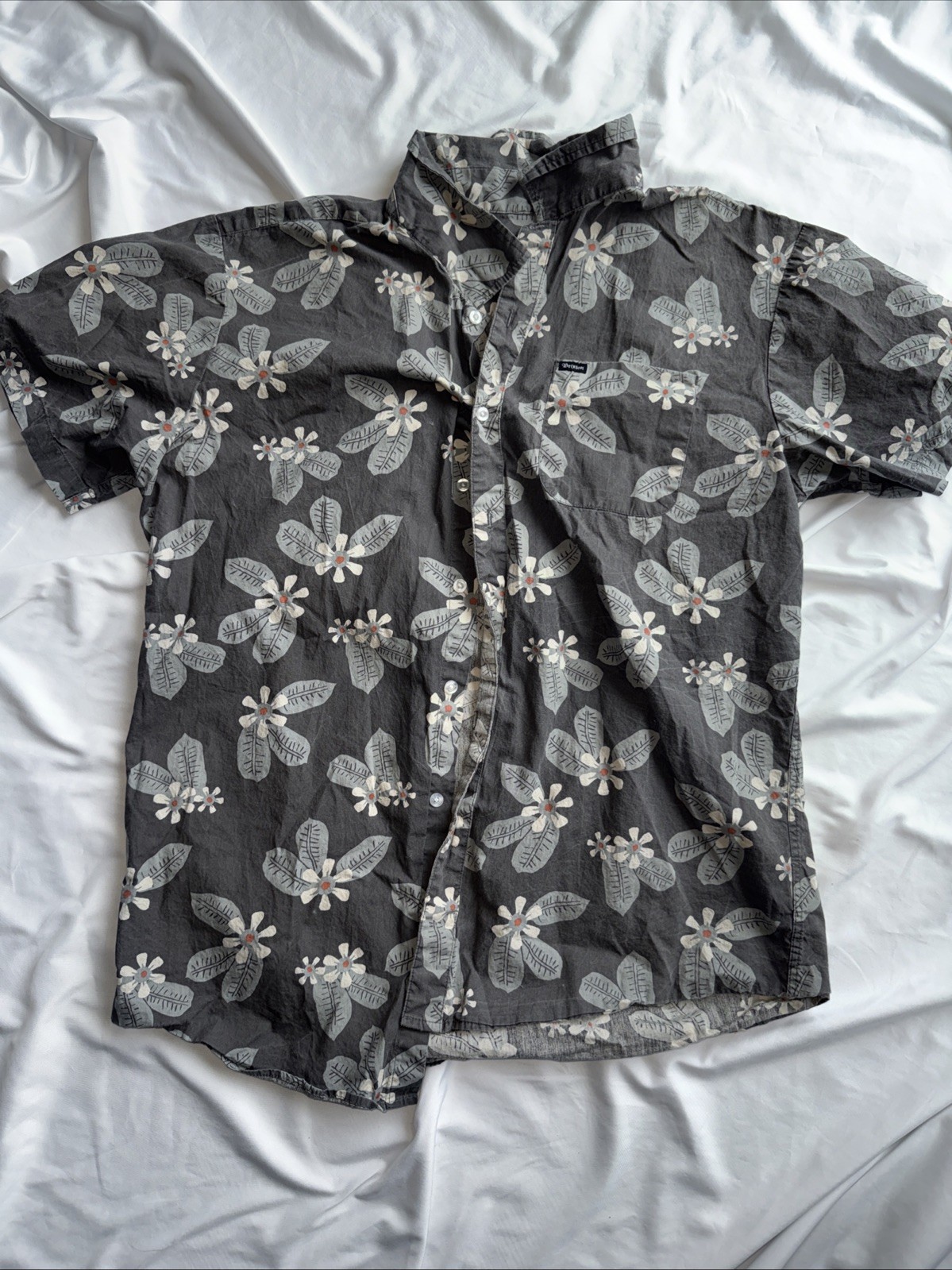 Brixton Men's Short Sleeve Button-Up Shirt XL