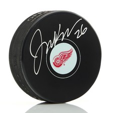Joey Kocur Autographed Detroit Red Wings Hockey Puck