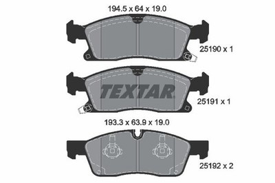 Bremsbelagsatz Scheibenbremse Vorderachse für DODGE JEEP DURANGO GRAND CHEROKEE