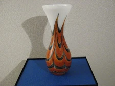Mid Century Opaline Florence Murano Modern Carlo Moretti design opaline vase