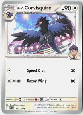 HOP'S CORVISQUIRE 134/159 COMMON JOURNEY TOGETHER POKEMON NM