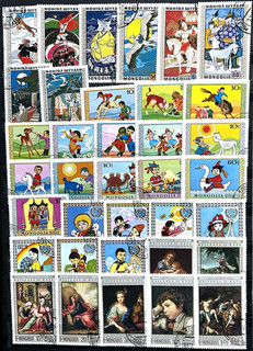 Mongolia. Fiabe Belle Arti Piccola Collezione. 5 set. Usato