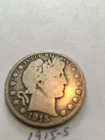 1915 s barber half dollar vg