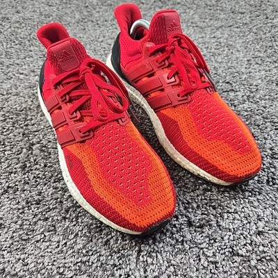 Adidas UltraBoost 2.0 Solar Gradient Mens Size 8 Red/Black Running Shoes AQ4006