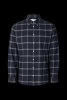 John Lewis Selected/Homme Mens Shirt Slim Fit Owen Flannel Long Sleeve Large New