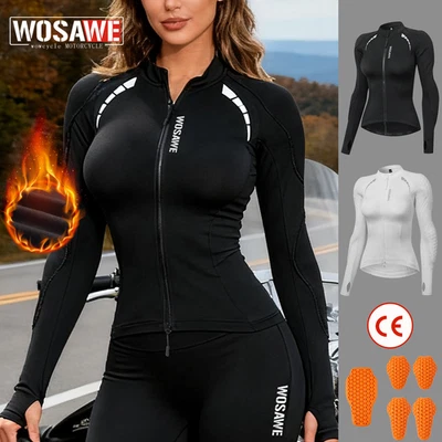 WOSAWE Winter Damen Motorradjacke YKK-2-Wege-Reißverschluss Reflektierende Jacke