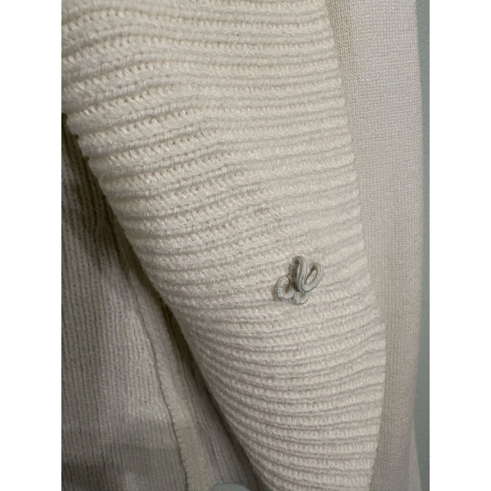 Cárdigan tejido delantero abierto recortado White House Black Market - mediano para mujer  Foto 3 de 4