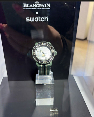 Swatch x Blancpain Fifty Fathoms Green Abyss SO35G100 Automatik mit Box
