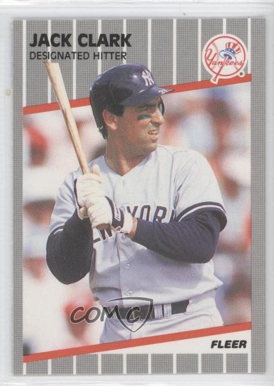 1989 Fleer Glossy Jack Clark #252 0a1
