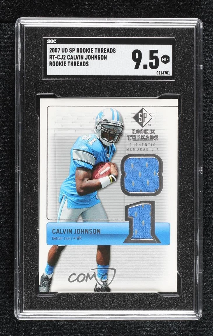 Calvin Johnson SP Rookie Threads Rookie Threads #RTCJ2 Gold