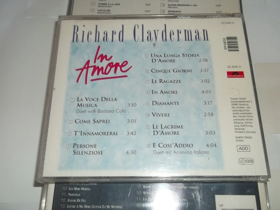 Richard Clayderman 5 CD Konvolut - Reinschauen - Bild 4 von 4