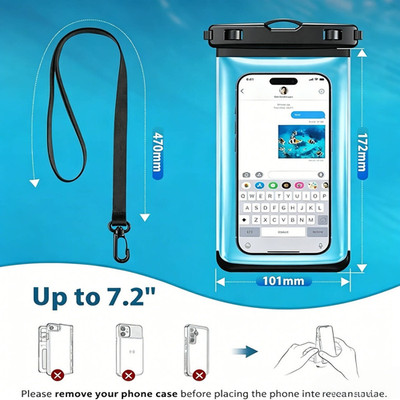 Packung Wasserdicht Handytasche Unterwasser Case Hülle Universal Dry Bag Handy