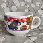 RARE Vintage Arcopal France - Winnie the Pooh & Friends - Milk Glass - Mug Bowl