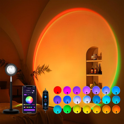 Sunset Lamp Projection, Not Only 21 Colors Sunset Lights, 180 Degree