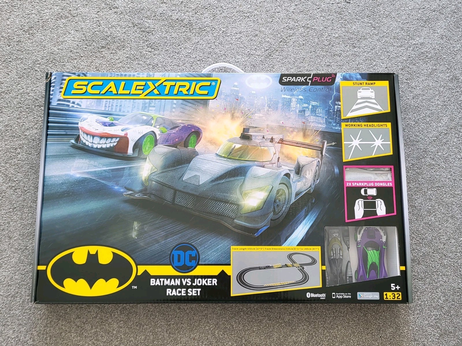 BATMAN VS JOKER CP1415P Scaletric Spark Plug Race Set (EU Plug)