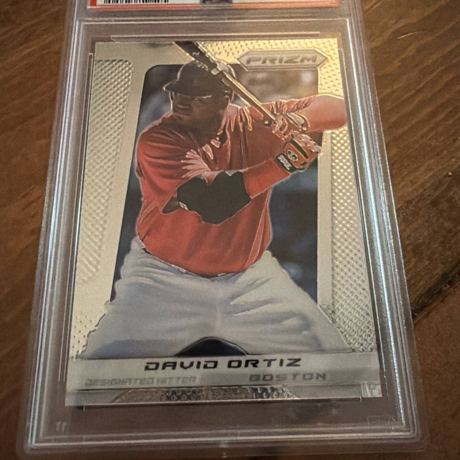 2013 PANINI PRIZM Baseball David Ortiz Card #29 PSA NM-MT 8 view 2