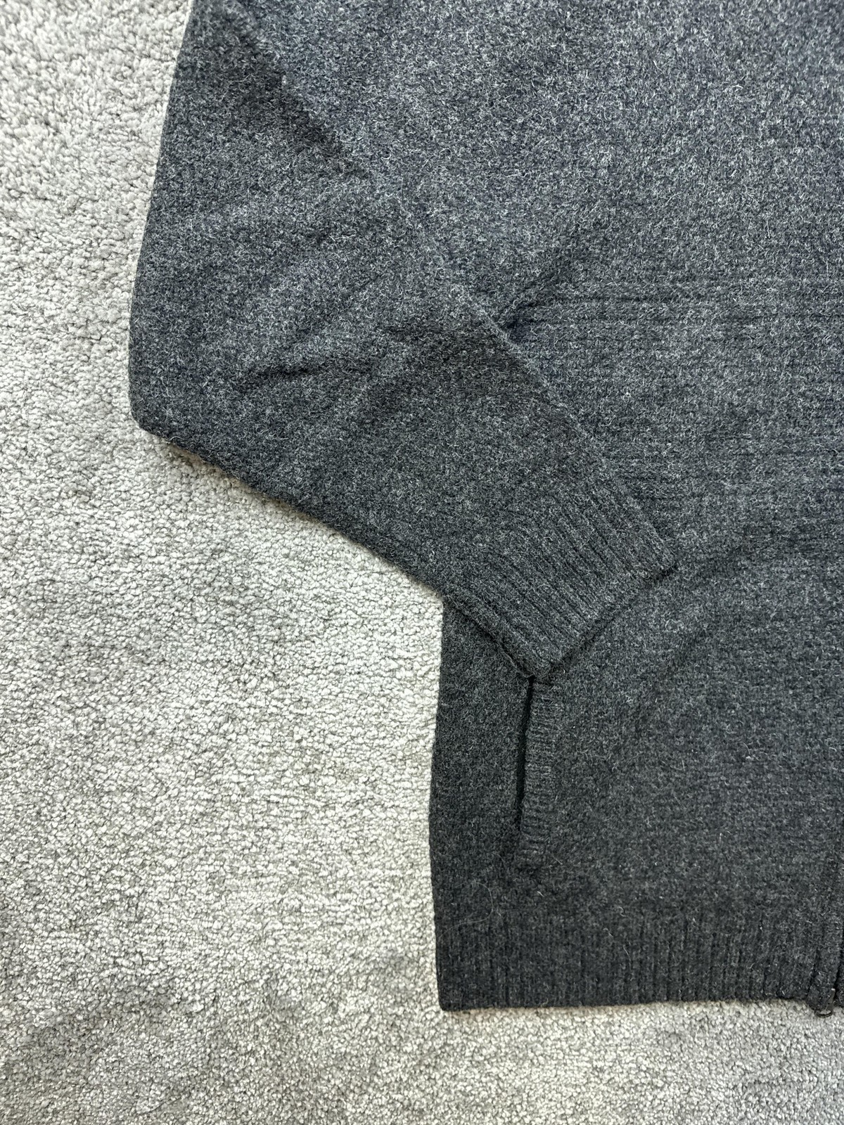 Pendleton Sweater Mens Medium Gray Wool Full Zip … - image 4