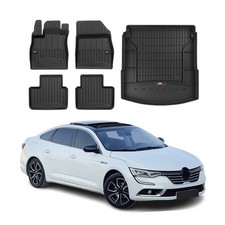 OMAC Fußmatten & Kofferraumwanne Set für Renault Talisman 2015-2020 Pre-FL Gummi