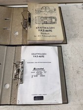 Modelli UAZ, 2x cartelle, manuale e manuale di riparazione YA3-4695 usato