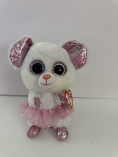 NEW 2021 TY Beanie Boos NINA the Mouse Stuffed Animal Toy Plush 6 Inches MWMTs