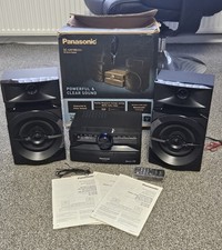 Panasonic SC-UX100 Black 300W Mini Hi-Fi System CD, Bluetooth with speakers USED