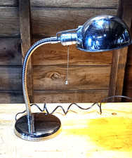 Tensor MCM Gooseneck Table Lamp Chrome and Flexible Office P-4867