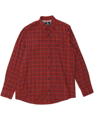 LERROS Herren Flanellhemd XL rot kariert Baumwolle BS01