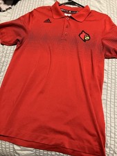 Embroidered Louisville Cardinals Red Polo Shi...