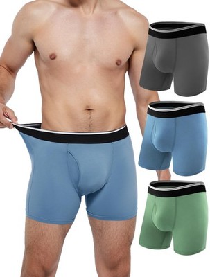 Men's Washable Incontinence Boxer Briefs - Leak Proof Underwear, 3 Pack, XL