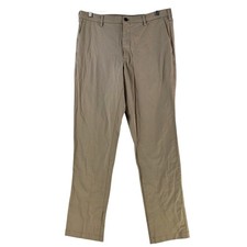 Uniqlo Pants Mens 35 Beige Chino Regular Fit Stretch Pockets Casual 136568