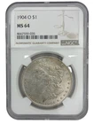 1904-O Morgan NGC MS-64 Silver Dollar Coin New Orleans Mint