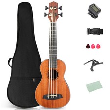 30-inch ukulele bass mahogany body with EQ,Cotton bag For Student Gift