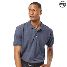Camiseta polo deportiva de piqué 50/50 para hombre mezcla de algodón calce clásico informal