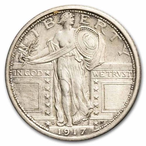 1917-D Standing Liberty Quarter Type-I AU (Details)