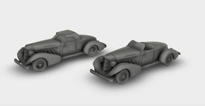 Auburn Speedster 851 Sportwagen 1935 Bausatz 3D Druck 1:87 -  1:24