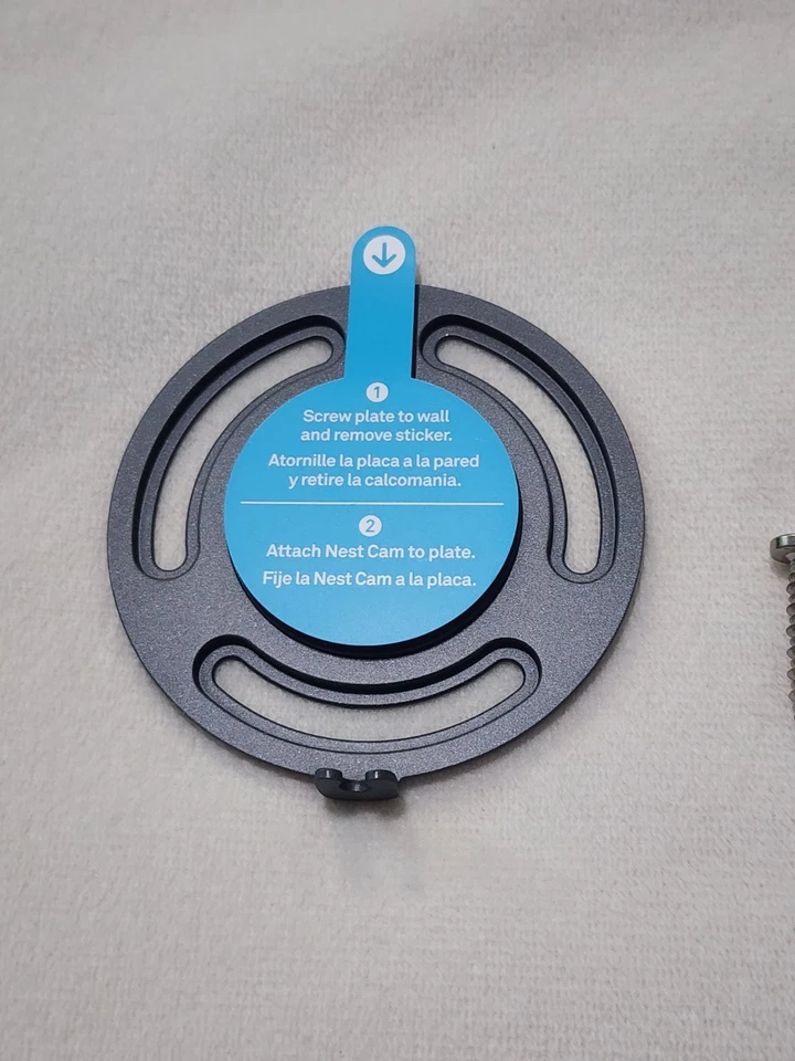 Nest Camera Wall Plate w/Screws For Nest Indoor OEM - Gray NEW - Image 3 of 4