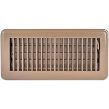 4 x 10 Inch Duct Opening Brown Air Vent Cover for Floor One-Way Ventilation