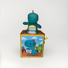Schylling Baby Dino Jack in Box - Musical Toy with Plush T-Rex Classic Toys