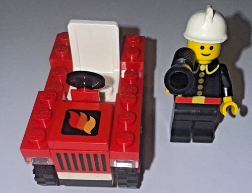 LEGO Set # 6612 Classic Town: Fire Chief's Car 100% Complete 1986 WOW!